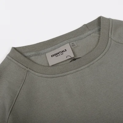Свитшот Fear Of God With Logo On The Sleeve "Gray" фото № 5