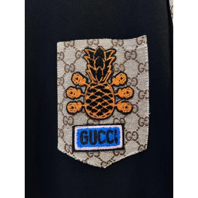 Свитшот Gucci Brand Style On The Sleeve "Black" фото № 3