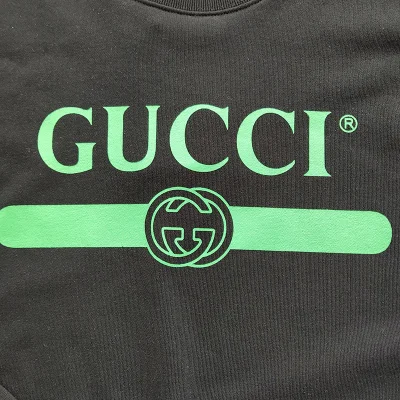 Свитшот Gucci Imitation Of The Brand Belt "Black" фото № 7