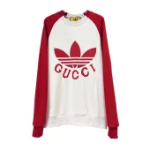 Свитшот Gucci X Adidas Brand Logo "White/Red"