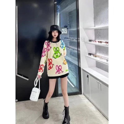 Худи Gucci Colorful Rabbits "White" фото № 6