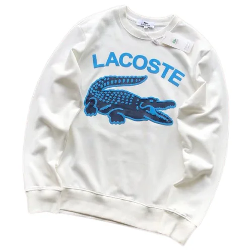 Свитшот Lacoste Front Lettering With Crocodile "White"