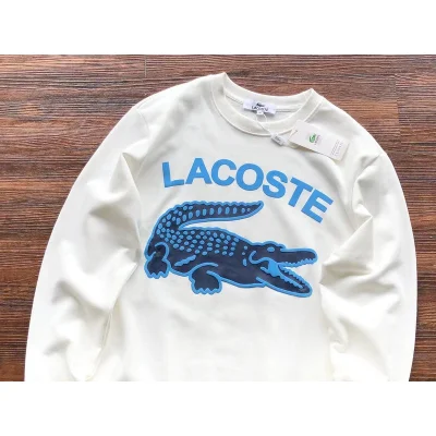 Свитшот Lacoste Front Lettering With Crocodile "White" фото № 2