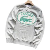 Свитшот Lacoste Big Crocodile And Logo Lettering In Oval "Gray"