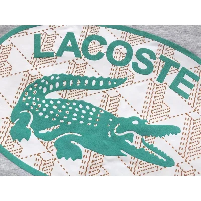 Свитшот Lacoste Big Crocodile And Logo Lettering In Oval "Gray" фото № 3