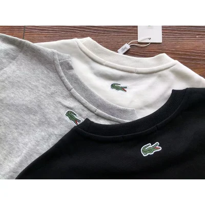 Свитшот Lacoste Big Crocodile And Logo Lettering In Oval "Gray" фото № 5