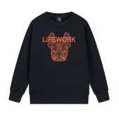 Свитшот Life Work Dog "Black/Orange"