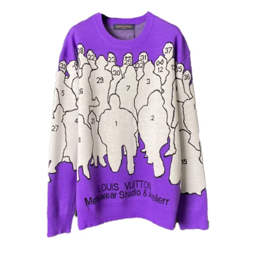 Свитшот Louis Vuitton Many Unknowns "Violet"