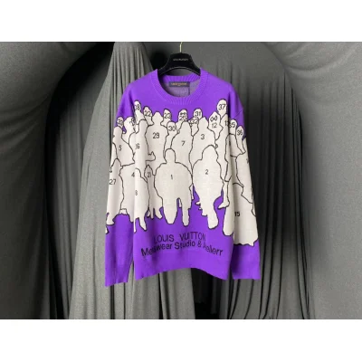 Свитшот Louis Vuitton Many Unknowns "Violet" фото № 3