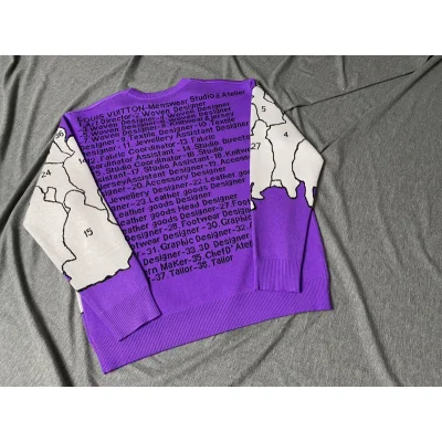 Свитшот Louis Vuitton Many Unknowns "Violet" фото № 8