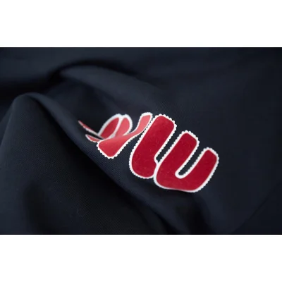 Свитшот Miu Miu Frontside Left Logo Contrast Outline Miu Miu "Black" фото № 5