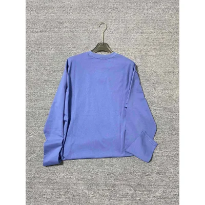 Свитшот Miu Miu Frontside Logo Miu Miu On The Blue Pocket "Blue" фото № 4