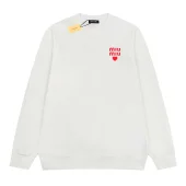 Свитшот Miu Miu Frontside Red Logo MIu MIu Red Heart "White"