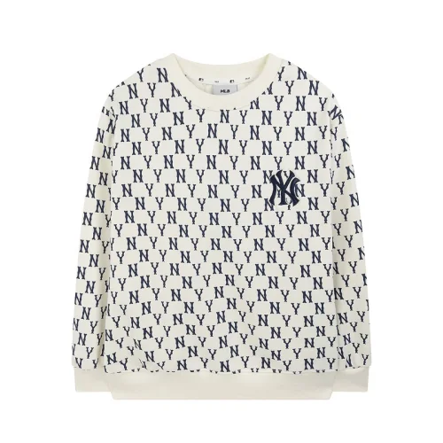 Свитшот MLB With Letter Print And Logo "White"