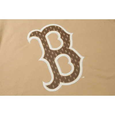 Худи MLB Front Logo Cuffs "Beige" фото № 3