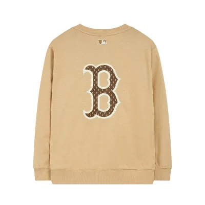 Худи MLB Front Logo Cuffs "Beige" фото № 2