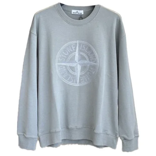 Свитшот Stone Island Large Logo Print "Blue/White"