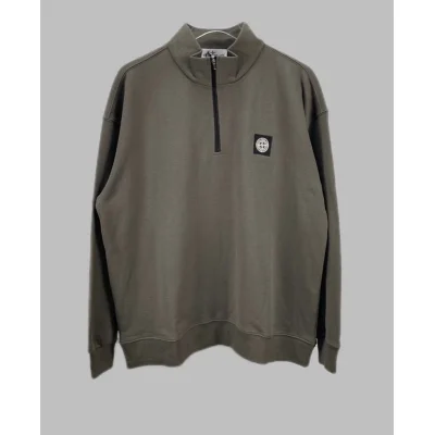 Свитшот Stone Island With Logo - Patch ZIP "Gray" фото № 8