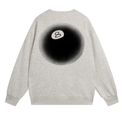 Свитшот Stussy Eighth Billiard Ball "Light Gray" фото № 2