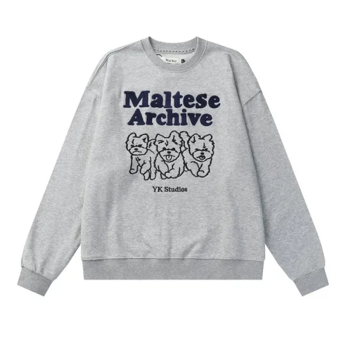 Свитшот Wai Kei Three Dogs "Gray"