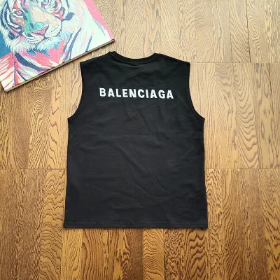 Майка Balenciaga With Text Logo On Both Sides "Black" фото № 2