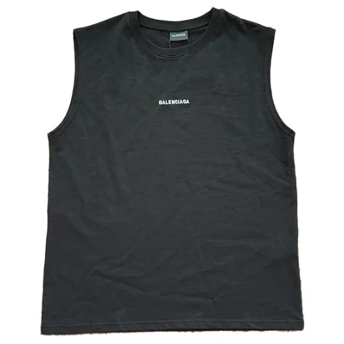 Майка Balenciaga With Text Logo On Both Sides "Black"