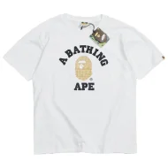 Футболка A Bathing Ape With The Inscription Of The Logo "White"