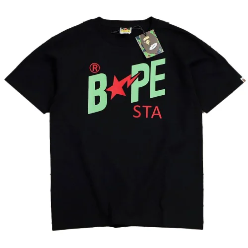 Футболка A Bathing Ape Star Lightning "Black"
