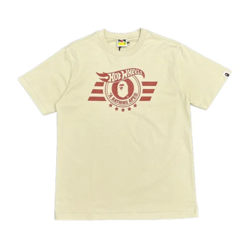 Футболка A Bathing Ape Inscription Hot Wheels "Beige"