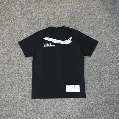 Футболка A Bathing Ape Print Airplane Flight "Black/Green" фото № 8