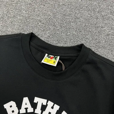 Футболка A Bathing Ape Text With Print "Black" фото № 3