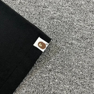 Футболка A Bathing Ape Text With Print "Black" фото № 6