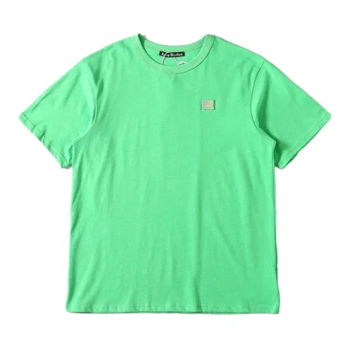 Футболка Acne Studios Cotton With An Emblem "Green"