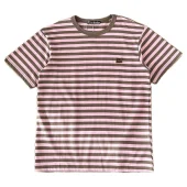 Футболка Acne Studios Striped With Logo "Pink"