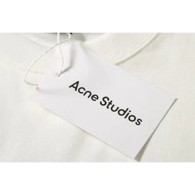 Футболка Acne Studios In The Usual Style With Logo "White" фото № 5