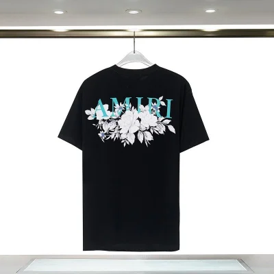 Футболка Amiri Flowers "Black" фото № 2