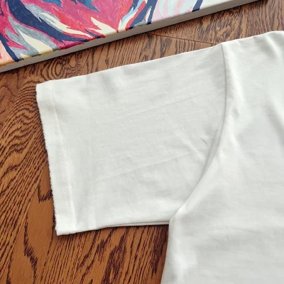 Футболка Balenciaga Torn Style With Printed Shoes "White" фото № 8