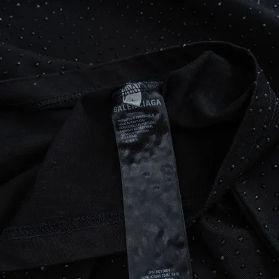 Футболка Balenciaga With Rhinestones "Black" фото № 5
