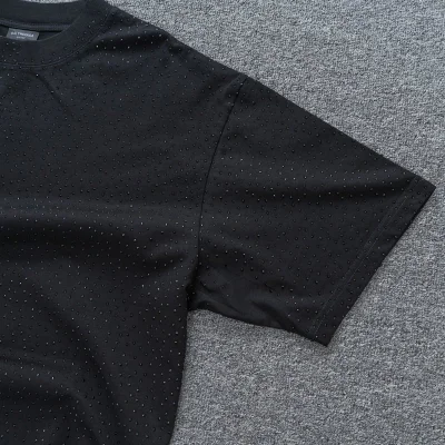 Футболка Balenciaga With Rhinestones "Black" фото № 7