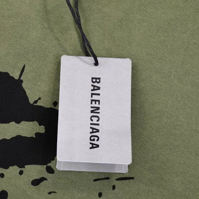 Футболка Balenciaga With Printed Logo "Khaki" фото № 4