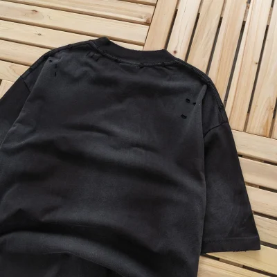 Футболка Balenciaga With Red Coat Of Arms "Black" фото № 6