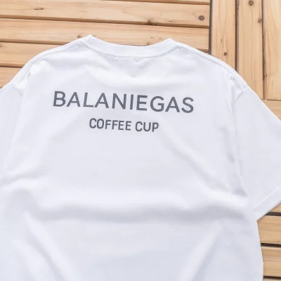 Футболка Balenciaga Coffee Cup "White" фото № 8