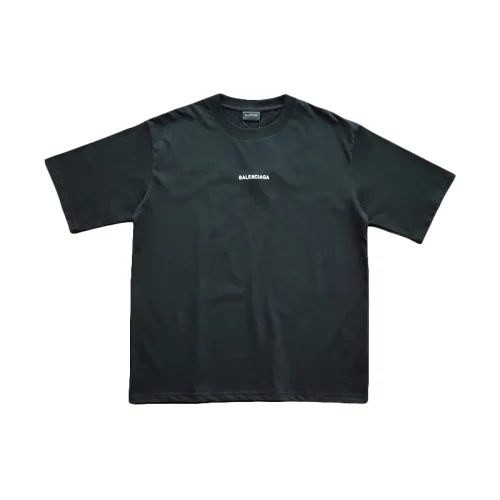 Футболка Balenciaga With A Small Brand Name "Black"