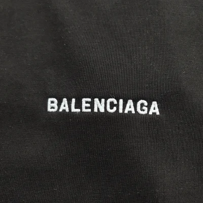 Футболка Balenciaga With A Small Brand Name "Black" фото № 4