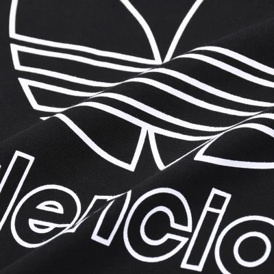 Футболка Balenciaga X Adidas Big Logo "Black" фото № 7