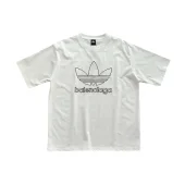 Футболка Balenciaga X Adidas The Logo Is Half Painted Over "White"