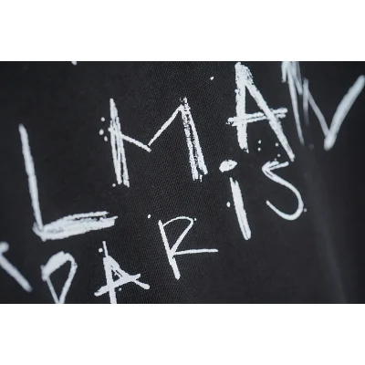 Футболка Balmain With The Inscription Of Brand Name "Black" фото № 3