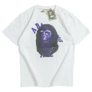 Футболка Bape Double Front Logo Print "White/Violet"