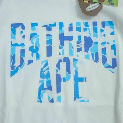 Футболка Bape Inscription Bathing Ape "White" фото № 3
