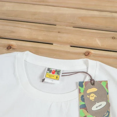 Футболка Bape Inscription Go Ape "White" фото № 2